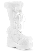 CUBBY 311 White Platform Boots