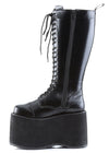 MEGA 602 Sky High Unisex Black Platform Boots