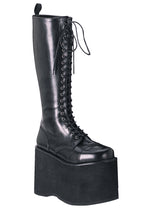 MEGA 602 Sky High Unisex Black Platform Boots