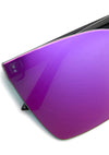 Glendale Sunglasses in Black Candy Pink Mirror