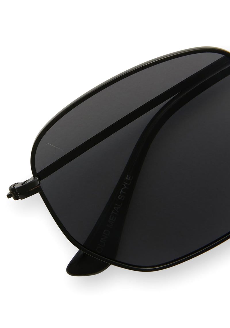 Roxbury Polarized Sunglasses in Black Grey