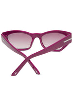 Sawtelle Polarized Sunglasses in Glossy Berry Garnet Gradient