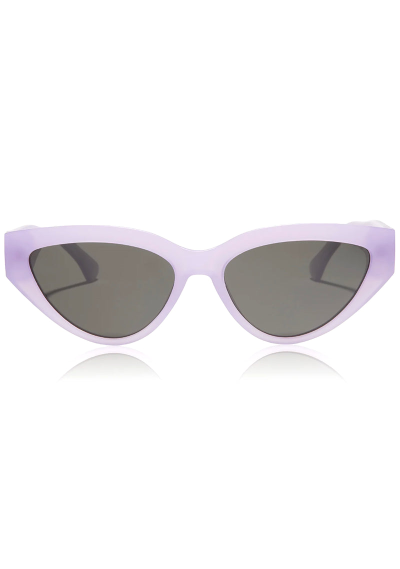 X Les Do Makeup Last Call Polarized Sunglasses in Lavender Fog/Crystal Grey