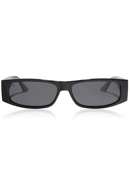 X Les Do Makeup Midnight Polarized Sunglasses in Black/Grey Purple Flash