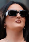 X Mikayla Jane Bad Beach Polarized Sunglasses in Black/Grey