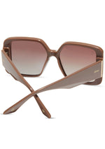 X Mikayla Jane Drama Queen Polarized Sunglasses in Shiny Cool Brown/Brown Gradient