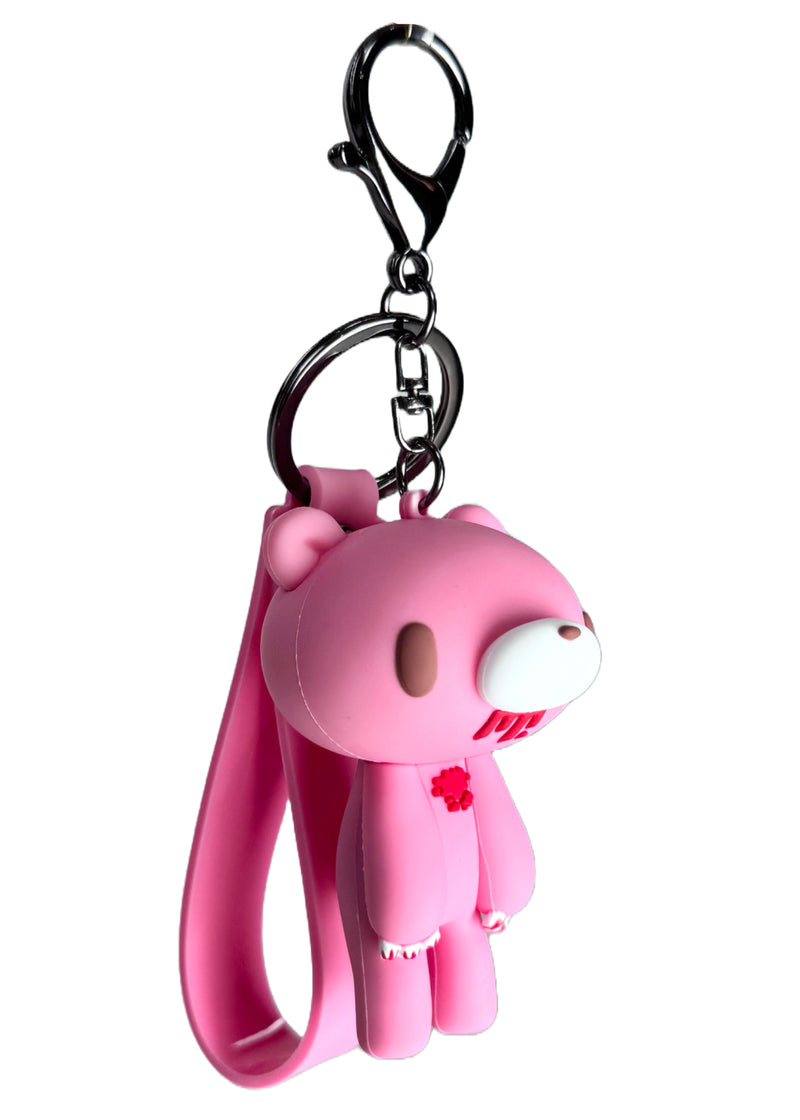 Gloomy Bear Bloody Bear 3D Silicon Pink Figure Keychain