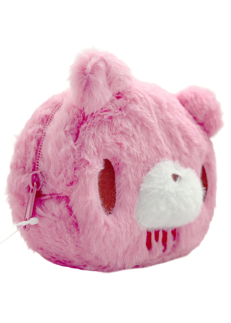Gloomy Bear Bloody Bear Face Plush Cosmetic Bag