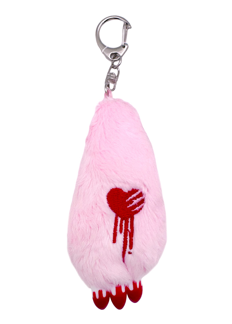 Gloomy Bear Bloody Claw Pink Plush Mascot Keychain