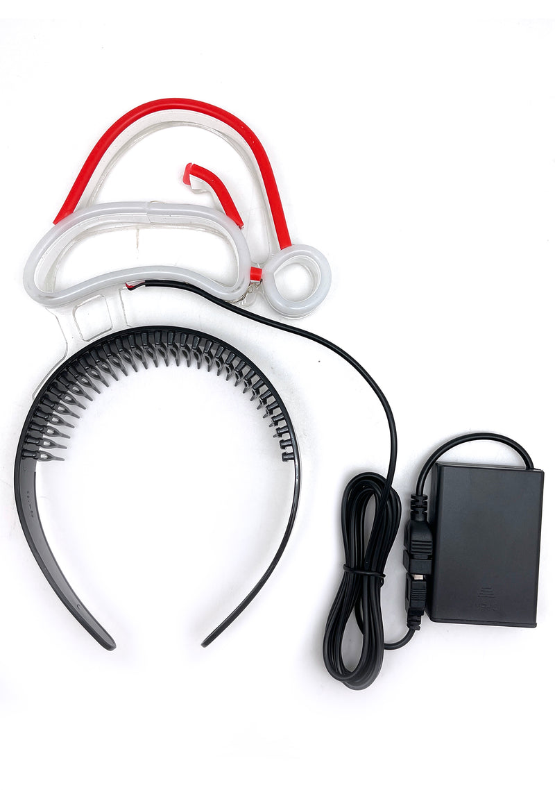 Cyber Santa Hat LED Light Up Headband