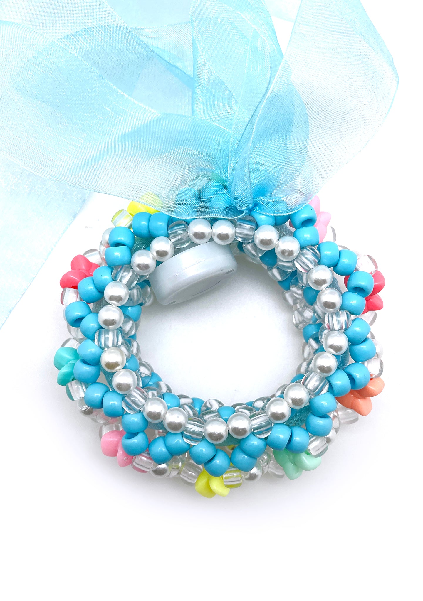 LASR Digital Cloud Light Up Ribbon Rave Kandi Bracelet | LASR – LA ...