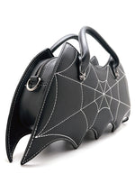 Gothic Bat Winged Web Crossbody Bag