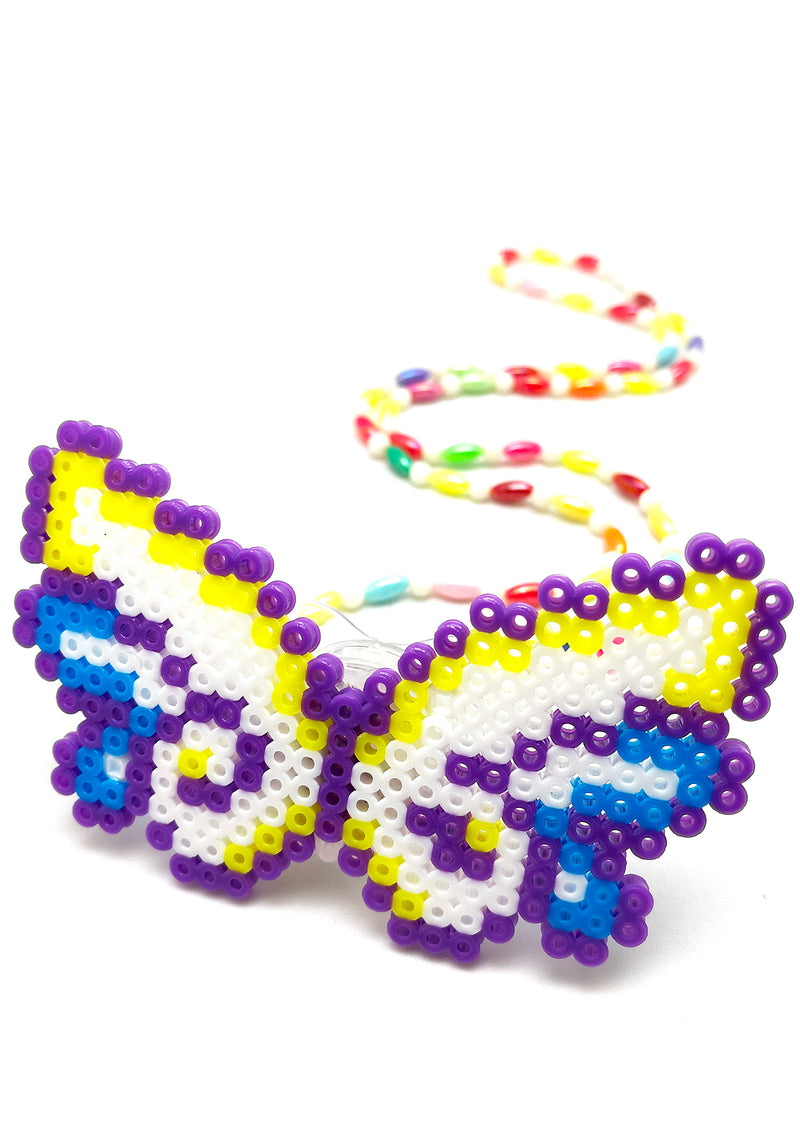 Hypnotic Fairy Wings Light Up Pacifier Rave Kandi Necklace