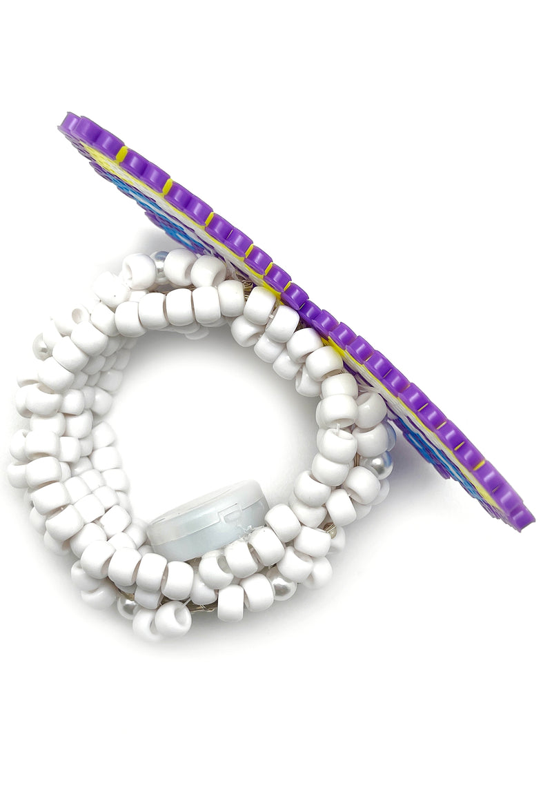 Lavender Rave LASR Morpho Magic Light Up Pendant Rave Kandi Bracelet | LASR – LA ...
