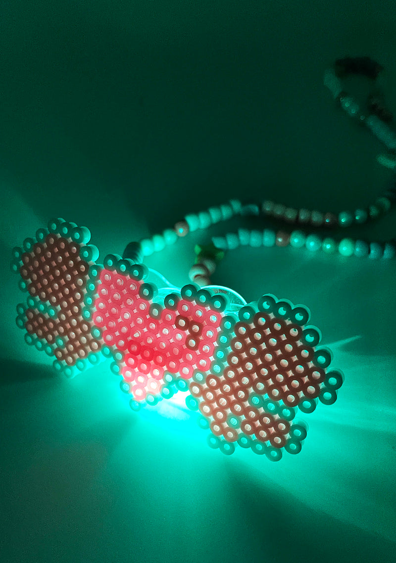 Light Up Rave Pacifier LASR Sweet Candy Light Up Pacifier Rave Kandi Necklace | LASR – LA ...