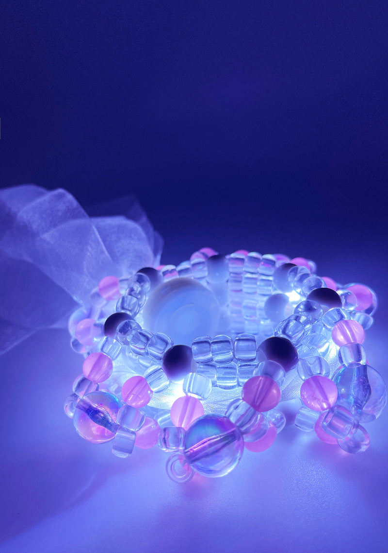 LASR Sweet Melody Light Up Ribbon Rave Kandi Bracelet | LASR – LA Style ...