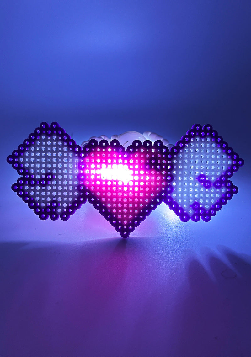 Lavender Rave LASR Sweet Serenity Light Up Pendant Rave Kandi Bracelet | LASR – LA ...