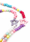 Sweetheart Synthwave Light Up Pacifier Rave Kandi Necklace