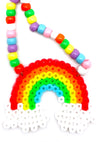 Taste the Rainbow Rave Kandi Necklace
