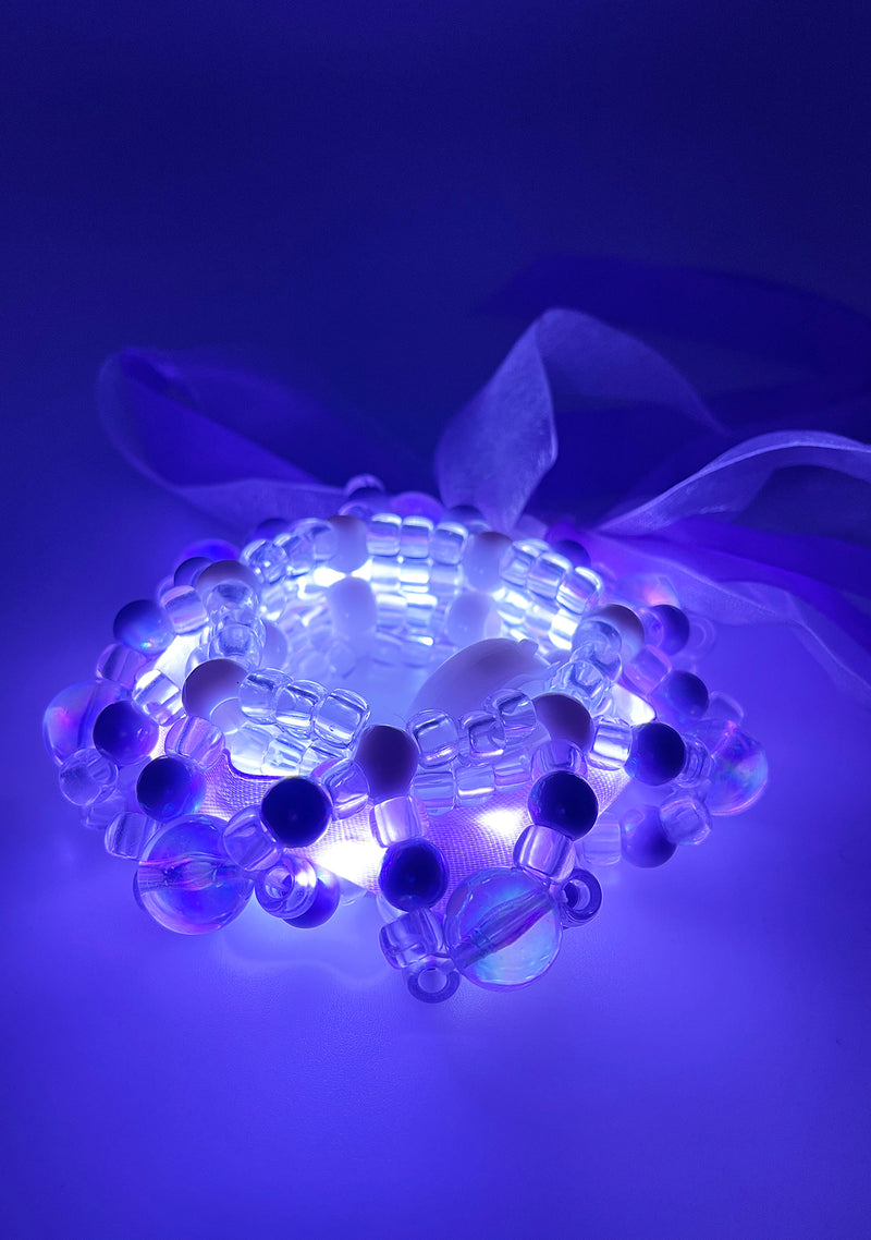 LASR Twilight Fairy Light Up Ribbon Rave Kandi Bracelet | LASR – LA ...