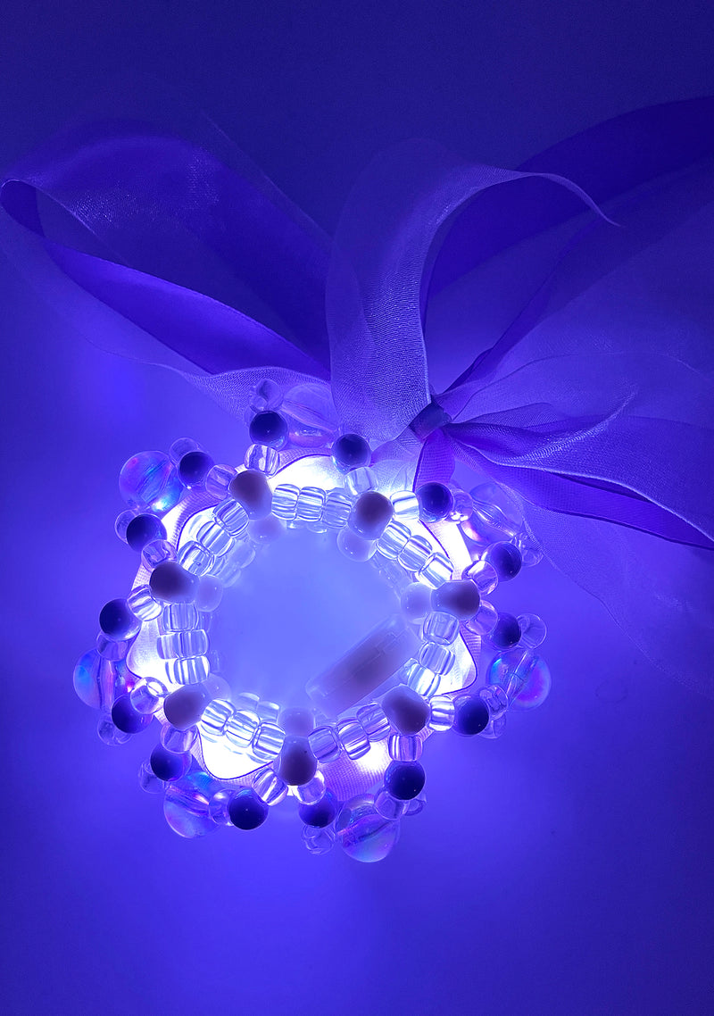 LASR Twilight Fairy Light Up Ribbon Rave Kandi Bracelet | LASR – LA ...