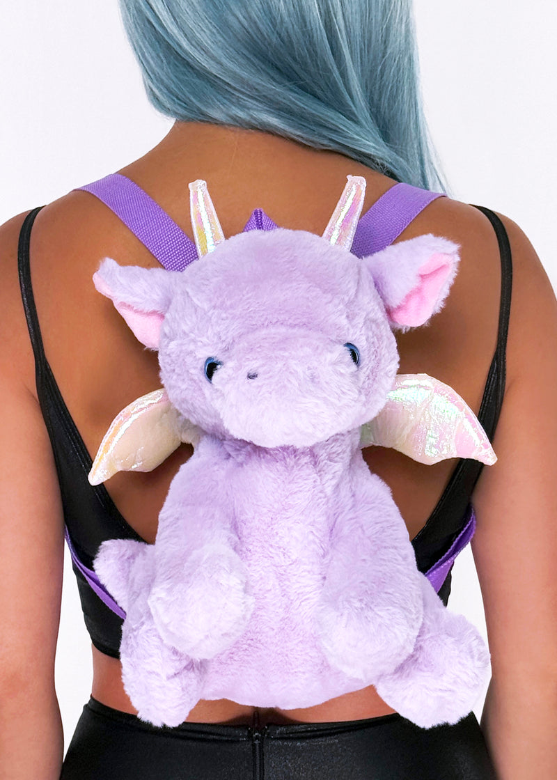 Mystical Twilight Dragon Plush Backpack