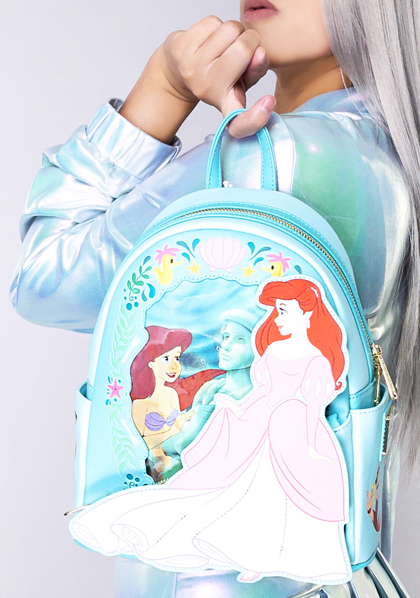 Loungefly Sleeping Beauty Princess Lenticular Double Strap Shoulder Bag