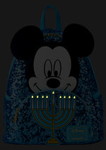 Disney Mickey Happy Hanukkah Menorah Sequin Mini Backpack