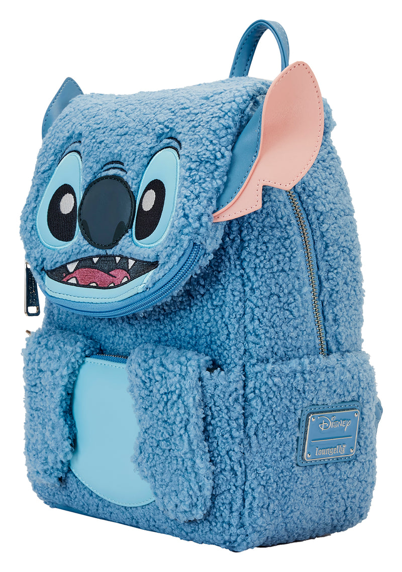 Disney Stitch Sherpa Pocket Mini Backpack