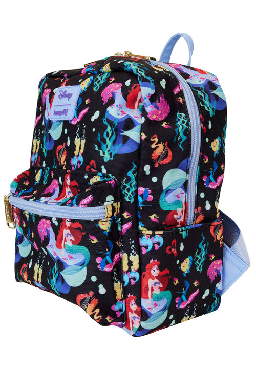 Disney The Little Mermaid 35th Anniversary Life is the Bubbles AOP Nylon Mini Backpack