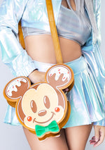 Disney Mickey & Minnie Gingerbread Cookie Figural Crossbody Bag