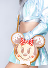 Disney Mickey & Minnie Gingerbread Cookie Figural Crossbody Bag