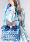 Disney Minnie Hanukkah Dreidel Sequin Crossbody Bag