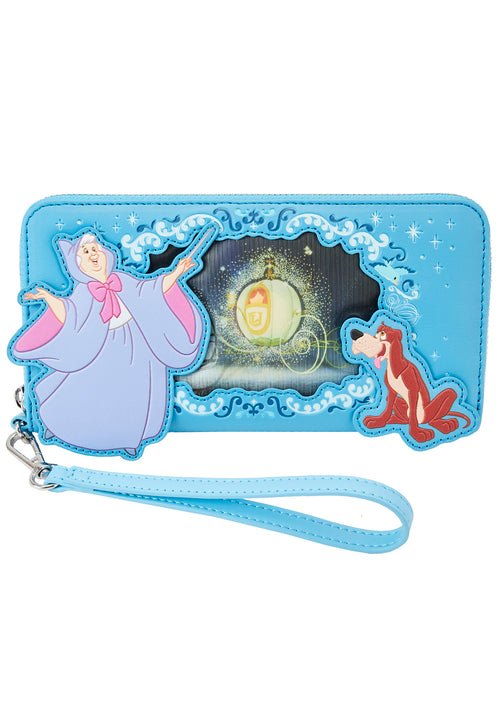 Disney Cinderella Princess Series Lenticular Zip Wallet