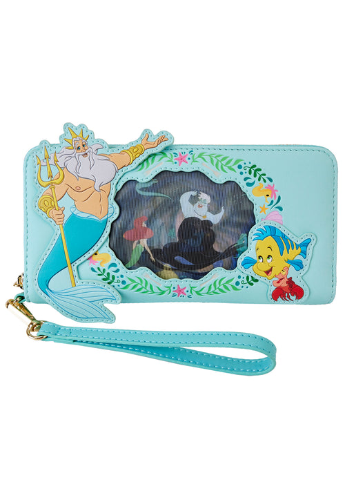 Disney The Little Mermaid Princess Series Lenticular Zip Wallet