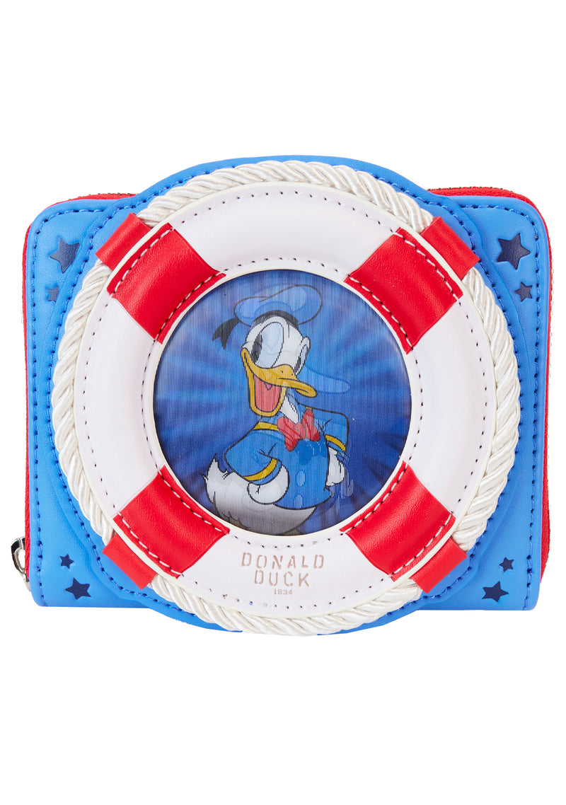 Disney Donald Duck 90th Anniversary Zip Around Wallet