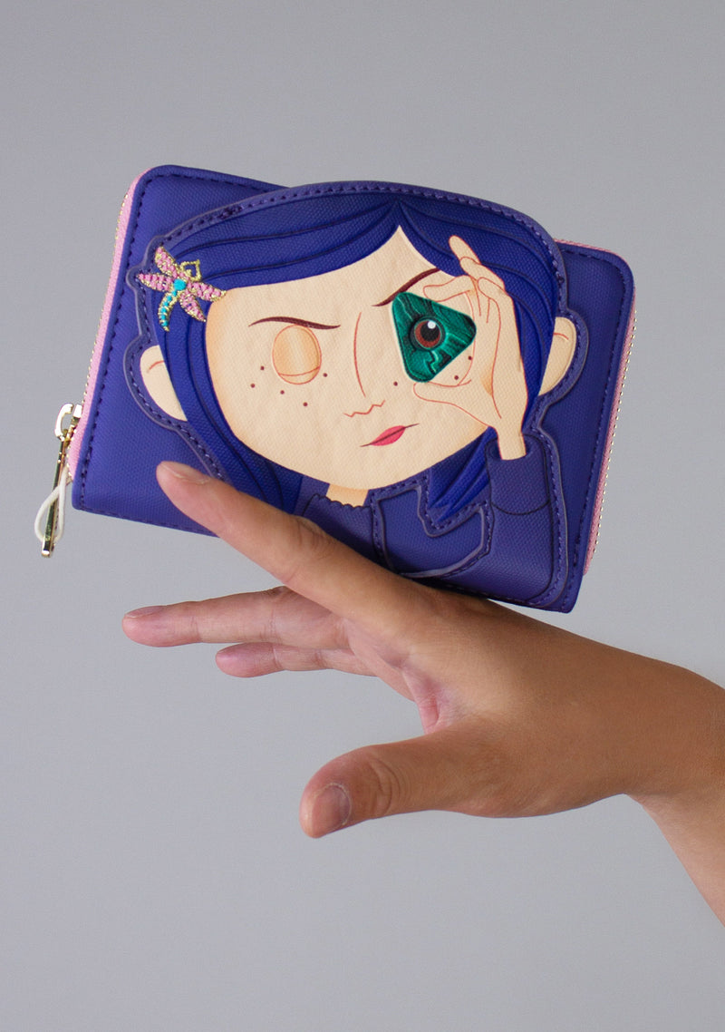 Loungefly Coraline Stars Cosplay Zip-Around Wallet