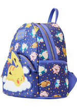 Pokemon Sleeping Pikachu And Friends Mini Backpack