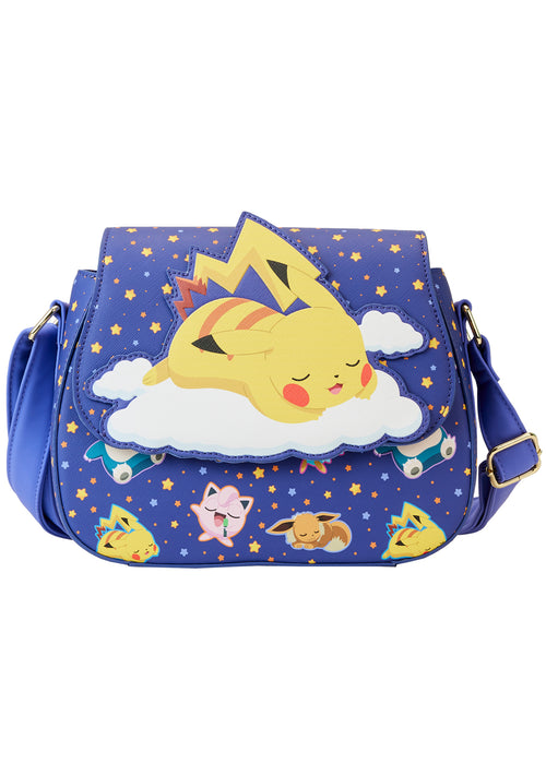 Pokemon Sleeping Pikachu And Friends Crossbody Bag