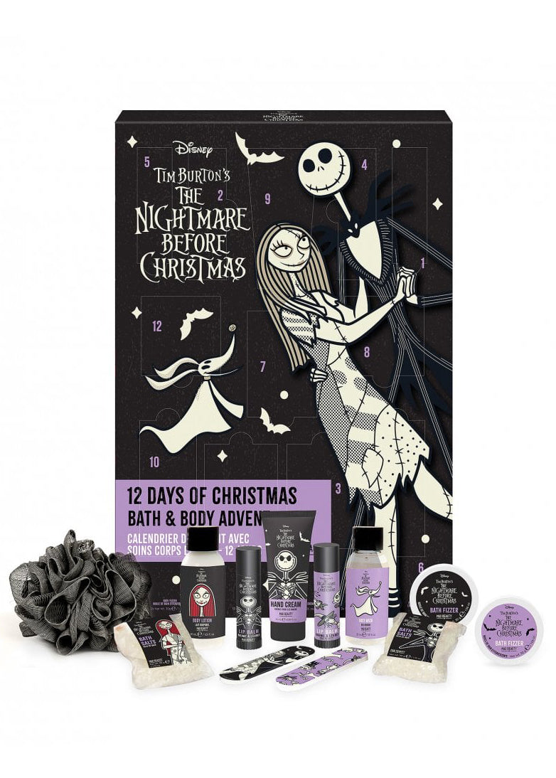 Disney Nightmare Before Christmas 12 Days Advent Calendar Bath & Body Set