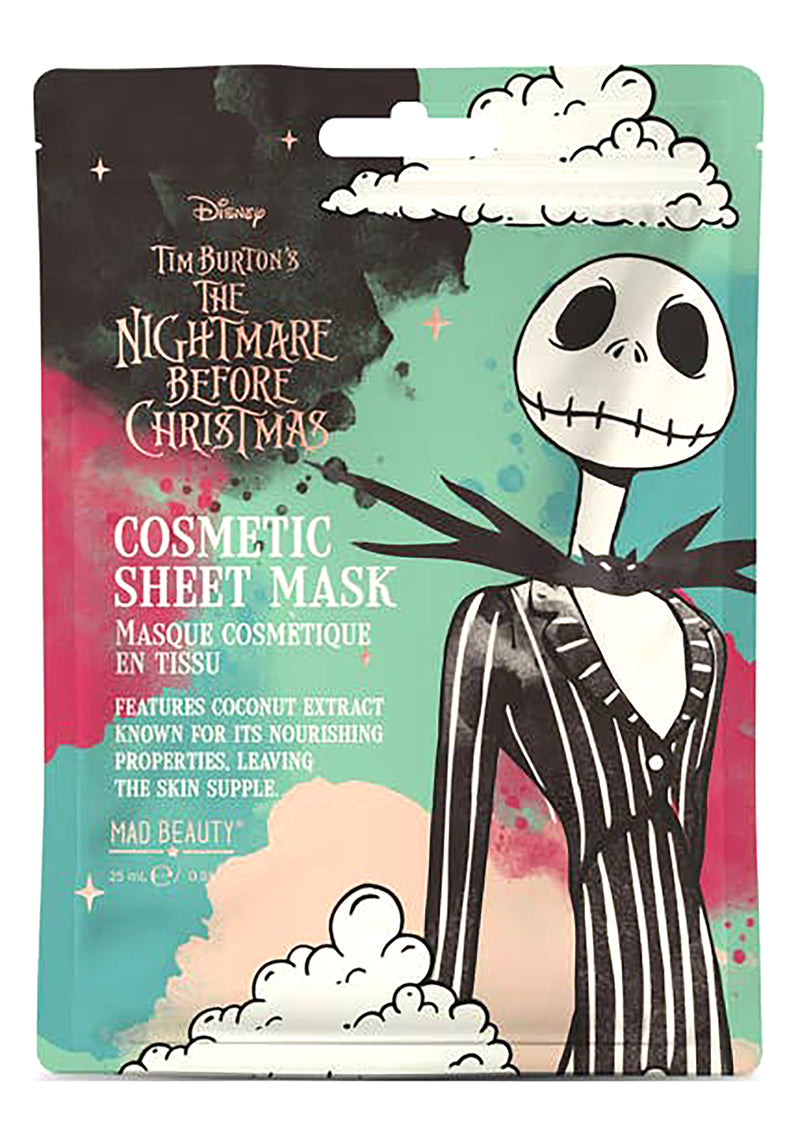 Disney Nightmare Before Christmas Jack Mystic Cosmetic Sheet Mask - 3pc Set