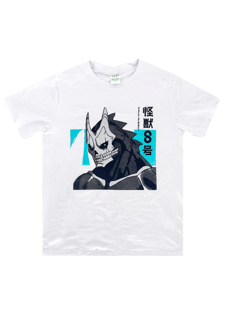 Maxed Limited Kaiju No. 8 Bottle Tee in White K8-04AWF