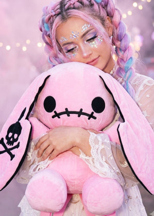 Spookyville Critters Naughty Bunny Glow in the Dark Plush Backpack