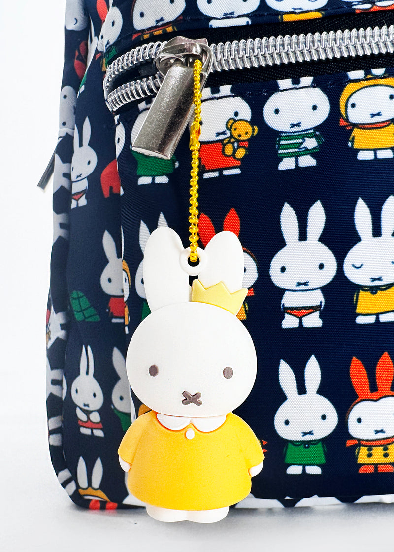 Miffy Rubber Mascot Keychain in Orange