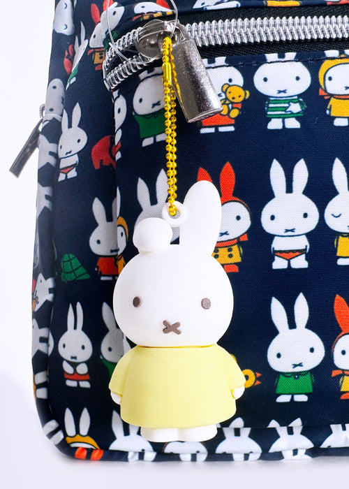 Miffy Rubber Mascot Keychain in Yellow