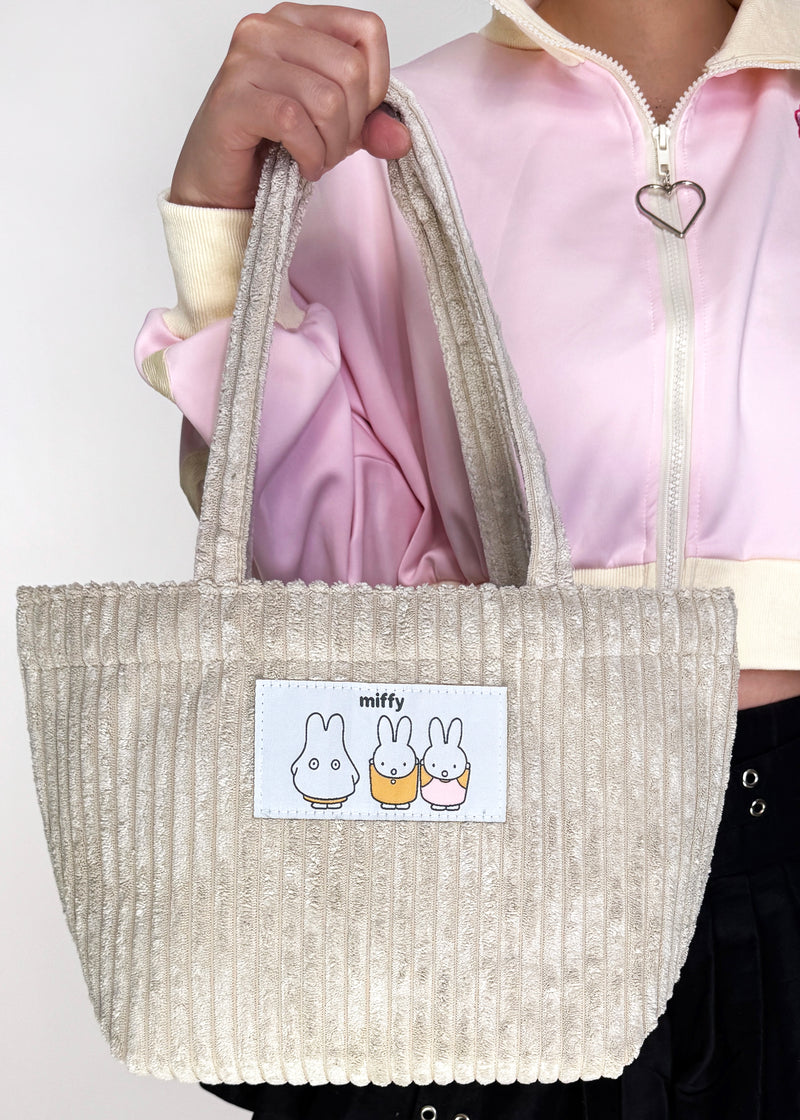 Miffy & Friends Stone Corduroy Tote