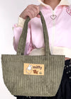 Miffy & Snuffy Olive Corduroy Tote