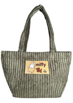 Miffy & Snuffy Olive Corduroy Tote