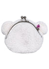 Monchhichi Cham Cham Bear Face Plush Coin Bag