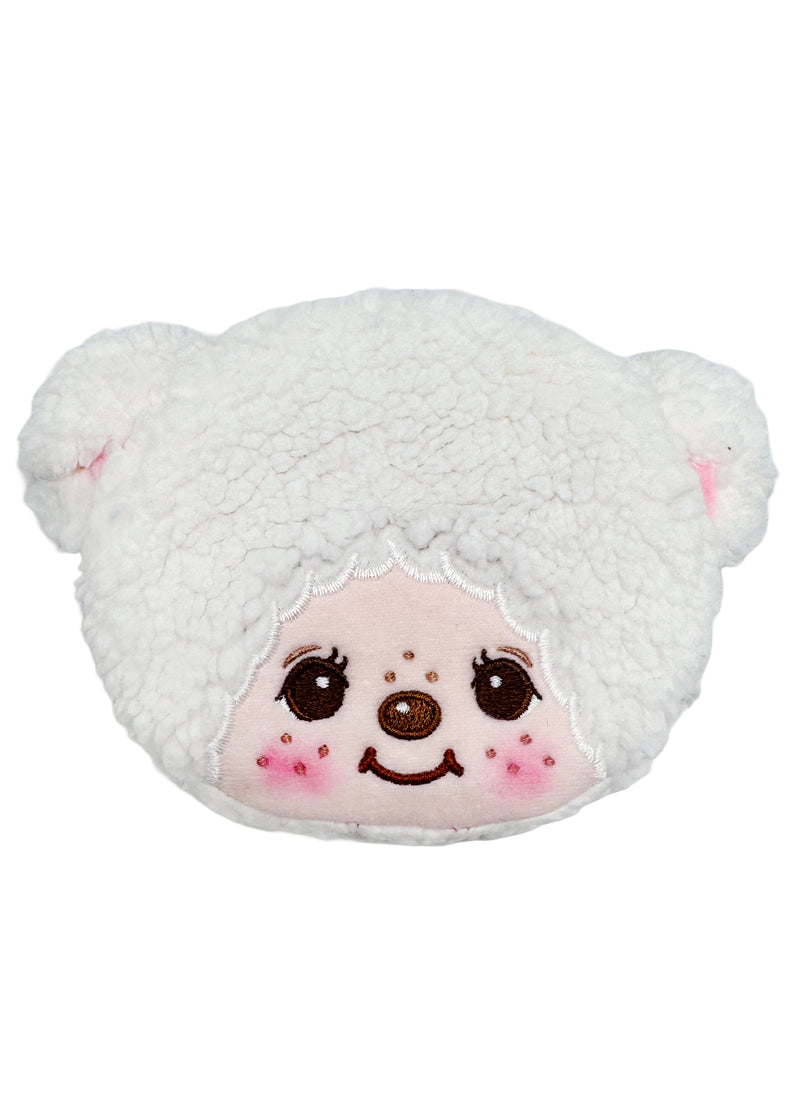 Monchhichi Cham Cham Bear Face Plush Coin Bag